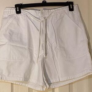 Weekender Drawstring Waist Shorts Women’s Size 16 White